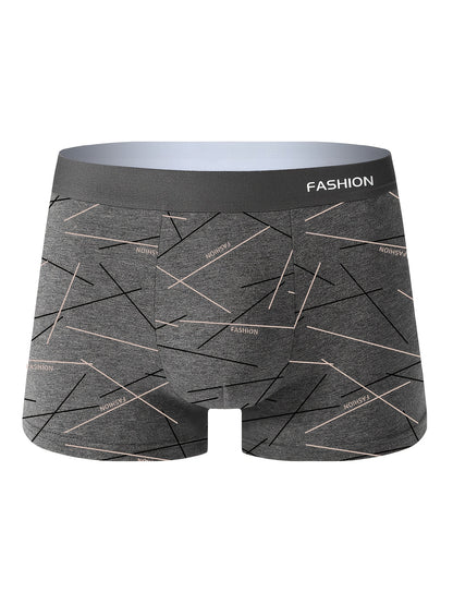 8 Pack Of Men's Underwear Trendy Personality Men's Pants Boxer Briefs Soft And Comfortable Casual Sports Briefs