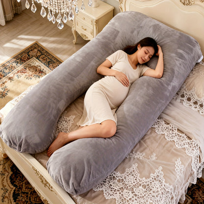 New Popular U-shaped Pregnant Woman Pillow Waist Protection Pillow Core Side Sleeping Pillow Detachable Washable Nursing Pillow
