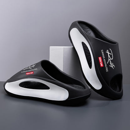Men's Slides - Thick Sole & Open-Toe Comfort 473317