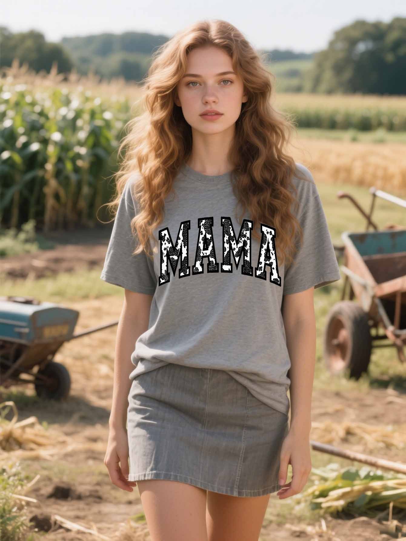 10pcs Women's Printed T-shirts, Casual Ladies Tops, Random Delivery in Color, Pattern and Style, Suitable for All Seasons