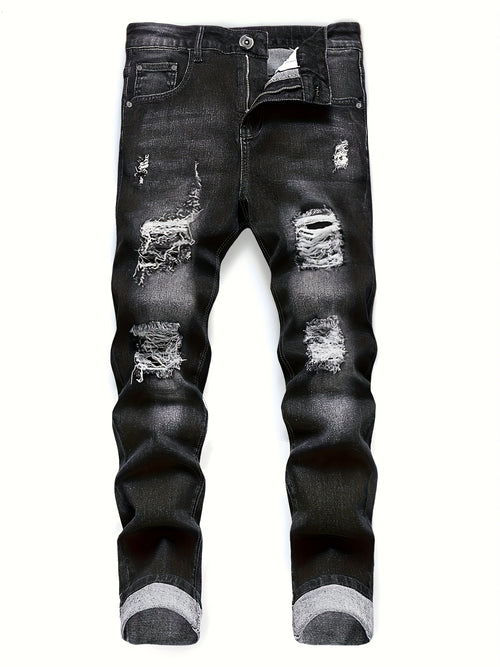 Men'S Slim Fit Ripped Jeans - Trendy Distressed Style - (Limited Sizes!)