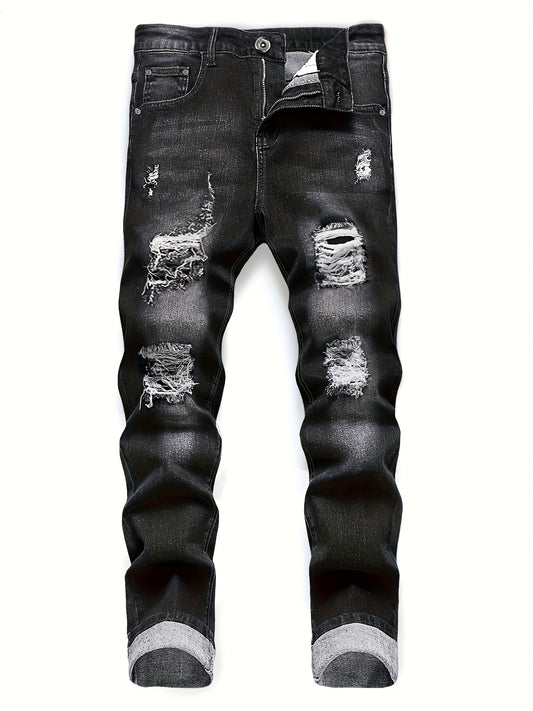 Men'S Slim Fit Ripped Jeans - Trendy Distressed Style - (Limited Sizes!)