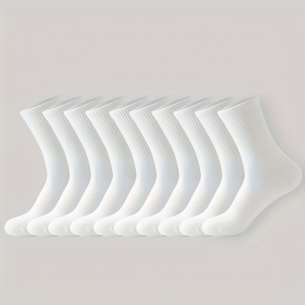 Unisex Athletic Crew Socks - 10-Pair Pack