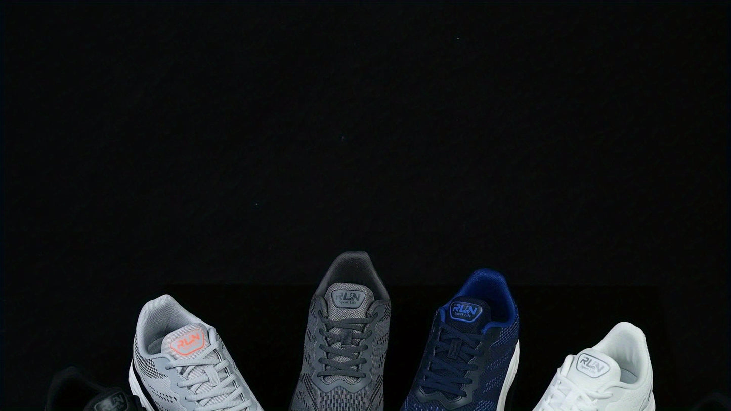 US ! Men'S Wide Width Casual Sneakers - 3D Breathable Mesh, Memory Foam Cushioned Insoles, Must-Have Fashion Shoes for Daily Wear