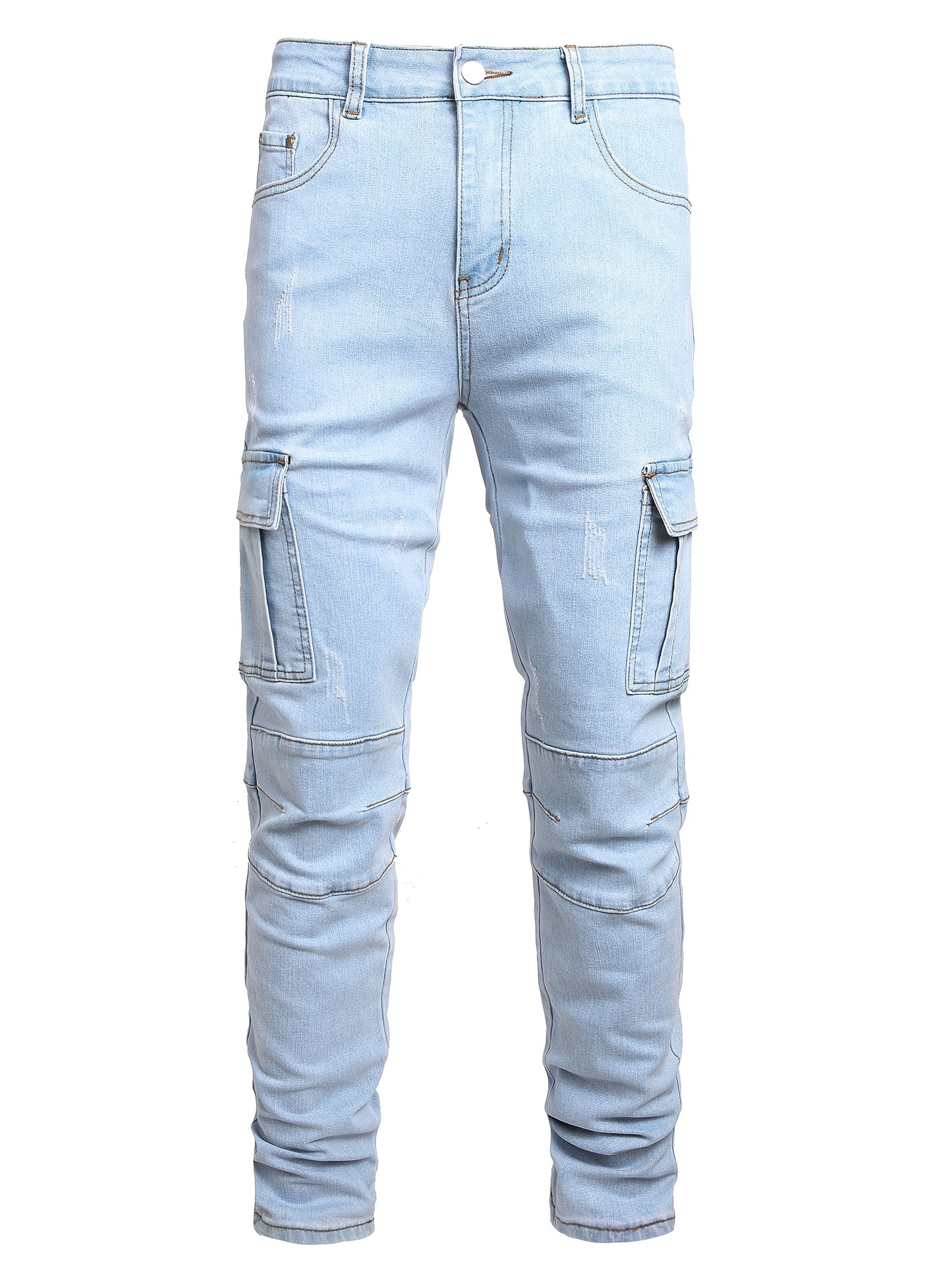 Men'S Slim Fit Jeans Stretch Ripped Skinny Jeans for Men, Fashion Straight Leg Comfort Flex Waist Casual Pants, Pants for Men, Pantalones Para Hombr, Mens Sweatpants