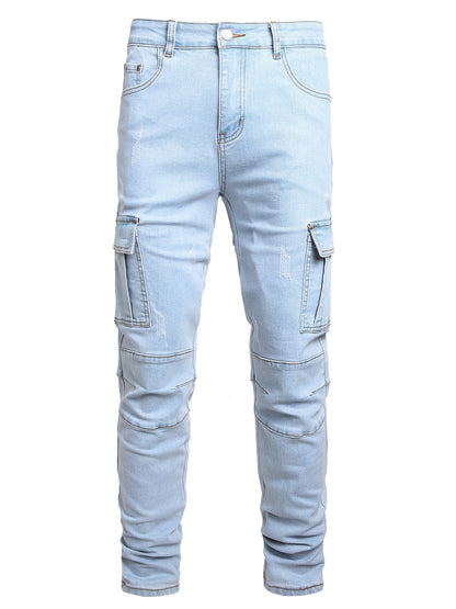 Men'S Slim Fit Jeans Stretch Ripped Skinny Jeans for Men, Fashion Straight Leg Comfort Flex Waist Casual Pants, Pants for Men, Pantalones Para Hombr, Mens Sweatpants