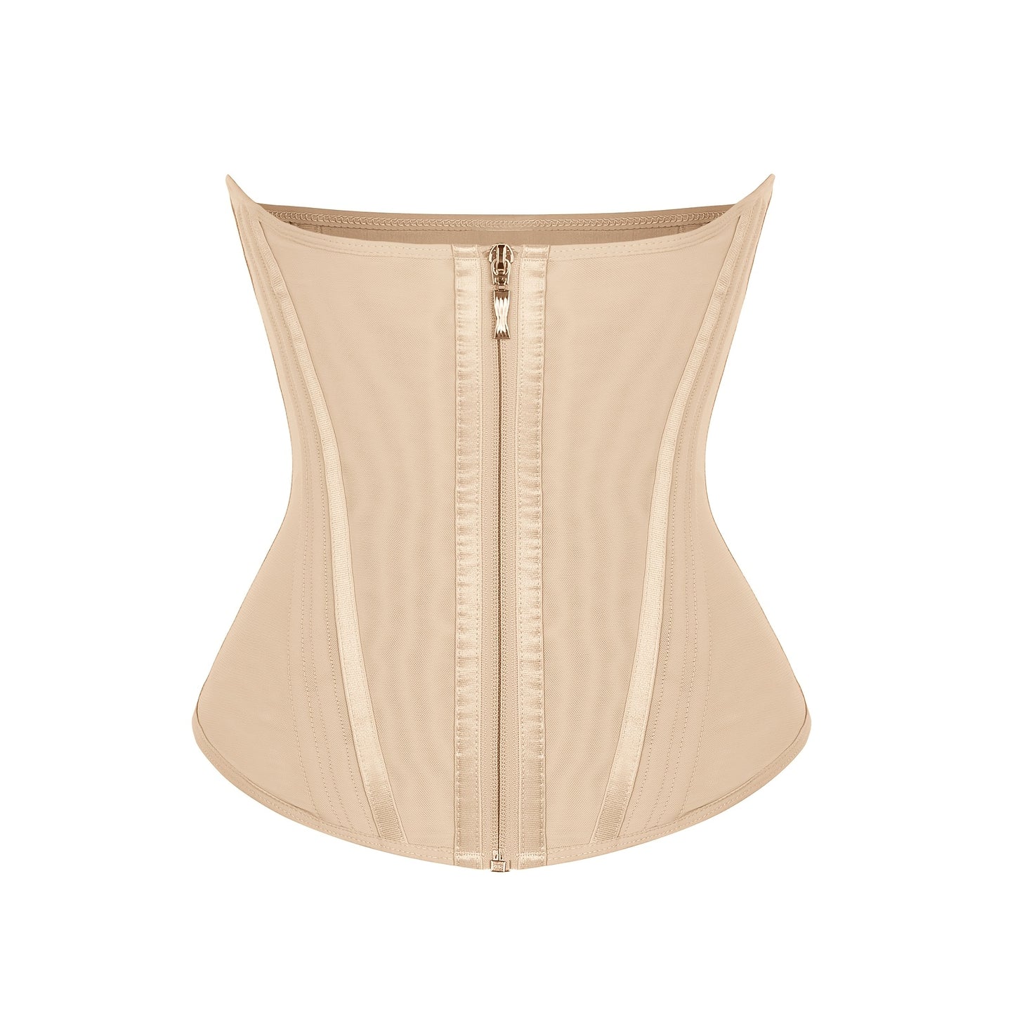 Feelingirl Plus Size Adjustable Hooks And Zipper Long Torso Tummy Control Corset Latex Waist Trainer for Women, 15 Steel Boned Back Support Waist Trainer Belt