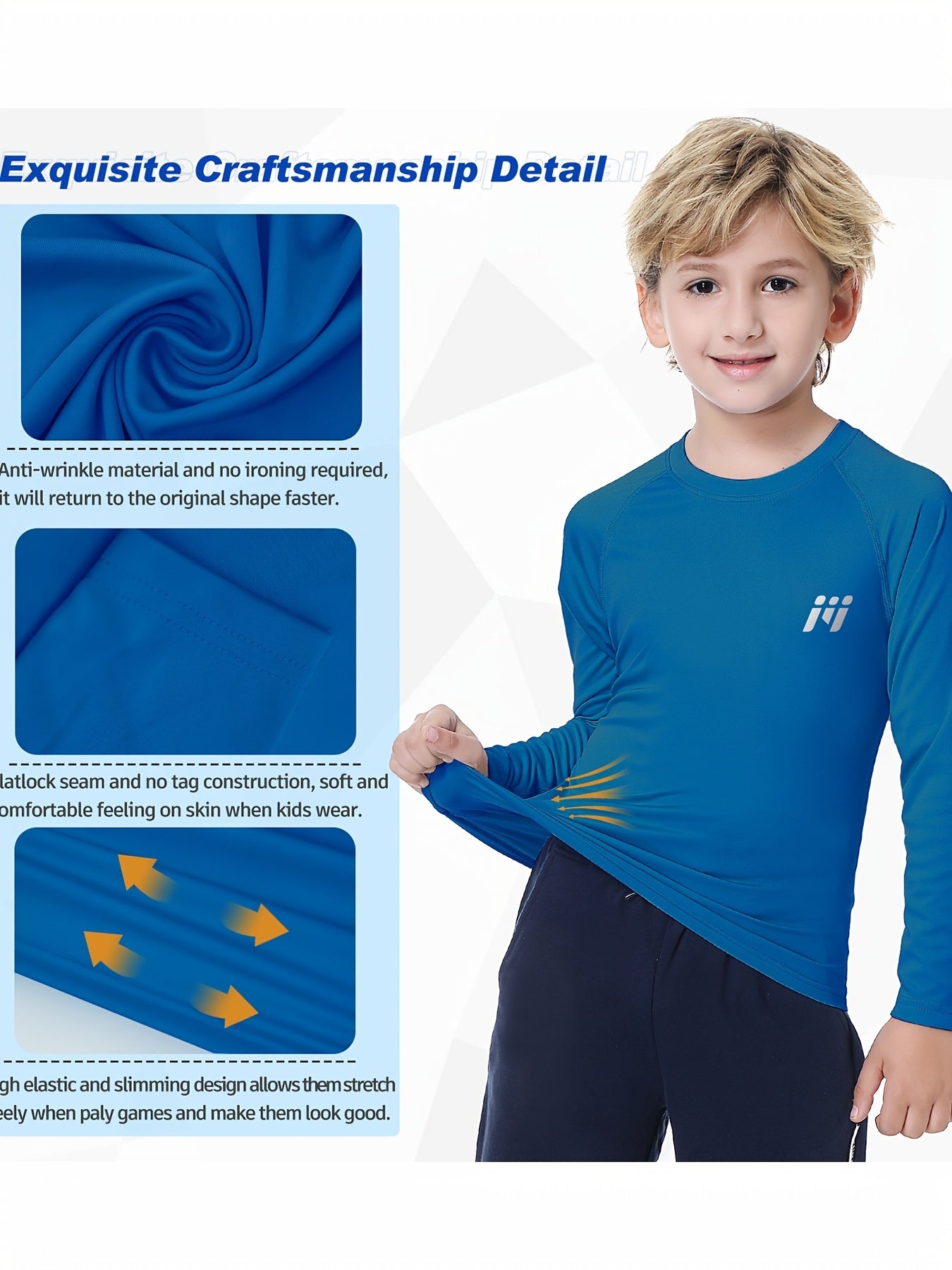 2pcs/Set Boys And Teenagers Round Neck Suit Quick Dry Fishing Running Swimming Polyester Clothes Two-Piece Basic Style Boys Clothes for Summer Outdoor Activities, for Outdoor