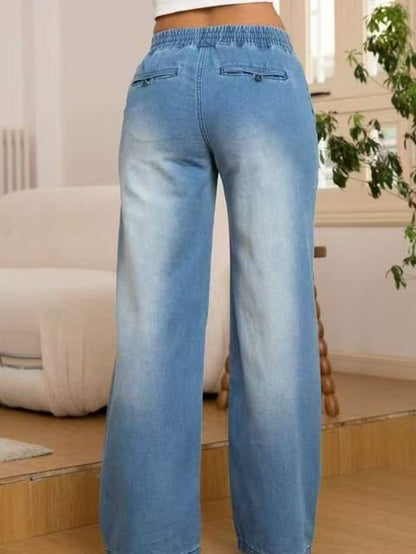 Autumn 2025 New Women'S Slim Fit Straight Leg Jeans