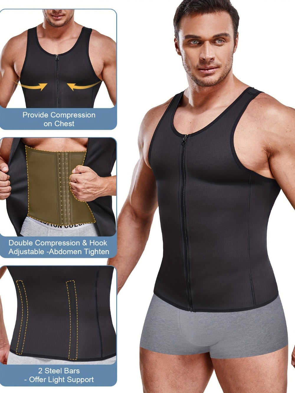 Men's Solid Color Tank Top - Sleeveless 312613