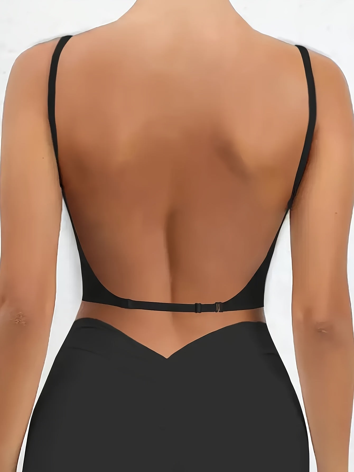 1/2/3pcs Nylon & Elastane Blend Summer Seamless Backless T-Shirt Bra for Women - Sexy, Wireless with Removable Pads, Hand Washable