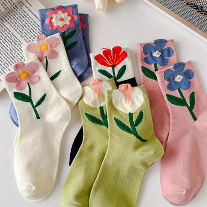 Women's Cute Print Socks - 5-Pair Pack