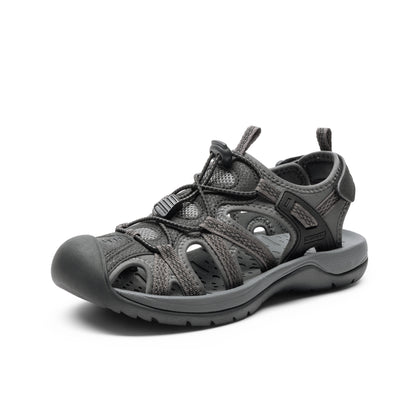 Women's Hiking Sandals Adventurous Summer Sports Shoes Outdoor Closed Toe Athletic Sport Sandals Comfortable Water Shoes Water-Friendly Beach Pool Vacation Fishing Boating Park Shoes