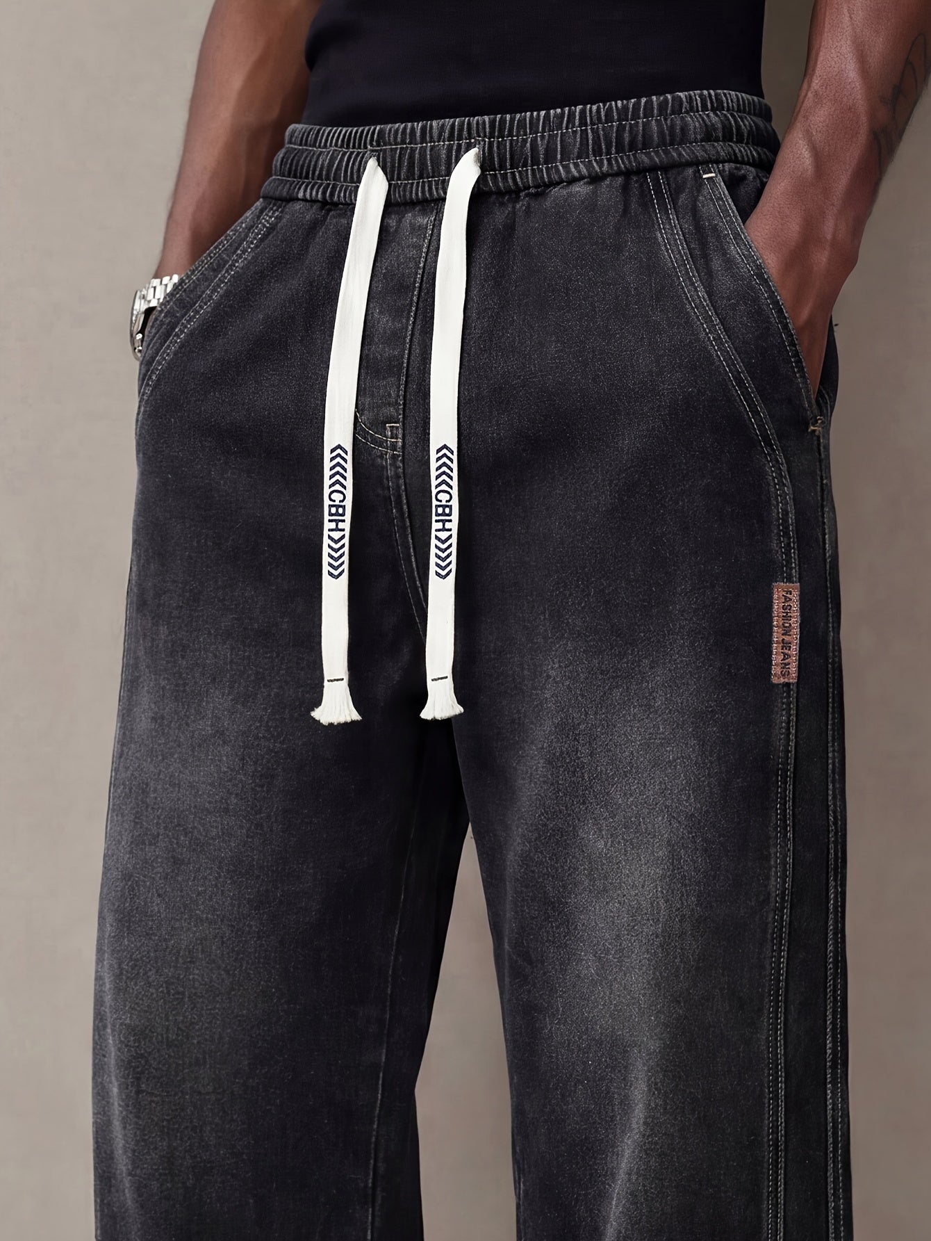 Jeans Men's Summer Wide And Thin Loose Straight Leg Men's Pants American Casual Simple And Versatile Long Pants Men