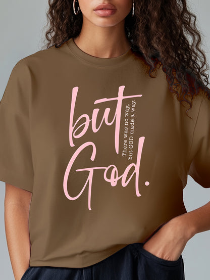 Chocolate Cotton Printed Short-Sleeve T-Shirt - product view 4