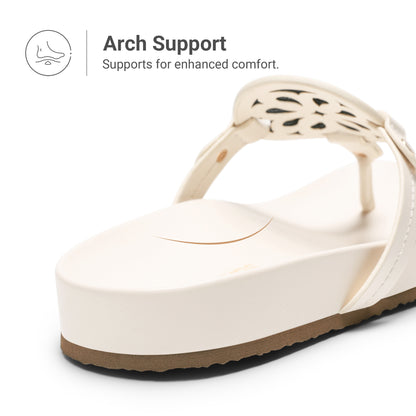 Platform Flip Flops for Women Support Soft Cushion Comfortable Dressy Thong Sandals Slippers for Summer Vacation Walking