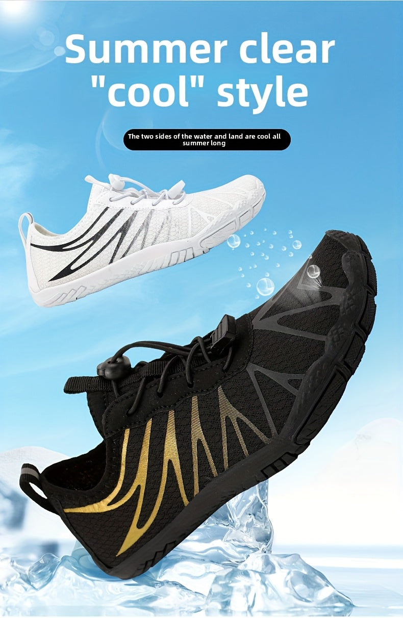 HDOXSE Women Quick-Drying Water Shoes | Aqua, Barefoot, Slip-On Soft Beach Shoes, Breathable Lightweight, Comfortable, Suitable for Pool, Beach, Surfing, Walking, Yoga, Swimming, All-Season, Fabric Upper and Insole, Rubber Sole