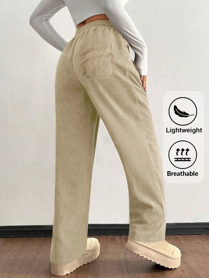 Women's Khaki Polyester Pants - product view 13
