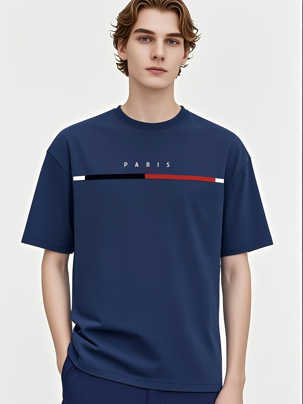 Men's Graphic Print Performance T-Shirt - Crew Neck
