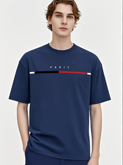Men's Graphic Print Performance T-Shirt - Crew Neck