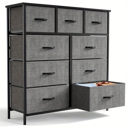 Storage Cabinet Chest of Drawers 9 Drawer Cabinet Multiple Colors Integrated Slide - product view 5