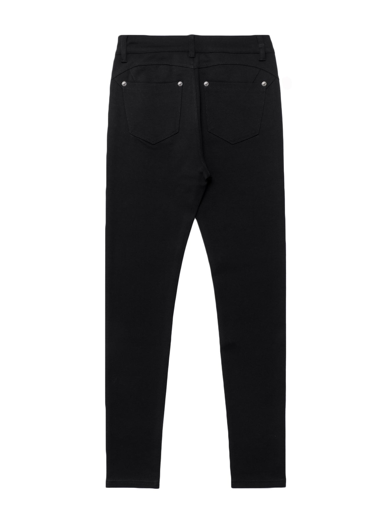 Women's Black High-Waisted Skinny Jeans - Stretchy Fabric, Button Accents, Multiple Pockets, Long Length, Casual Street Style, Allseason Pants, Casual Wear|Stylish Highwaist Jeans|Stretchy Fabric