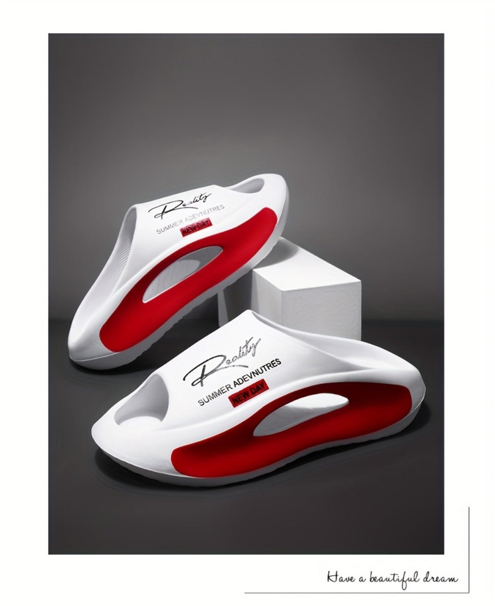 Men's Slides - Thick Sole & Open-Toe Comfort 473317