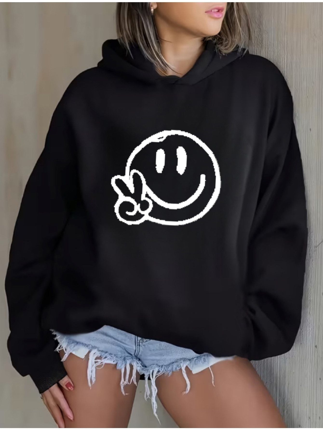 women's hoodie Sweater - Holiday Party Outfit - Soft Everyday Fall Tops - Machine Washable Casual Pullover sweatshirt