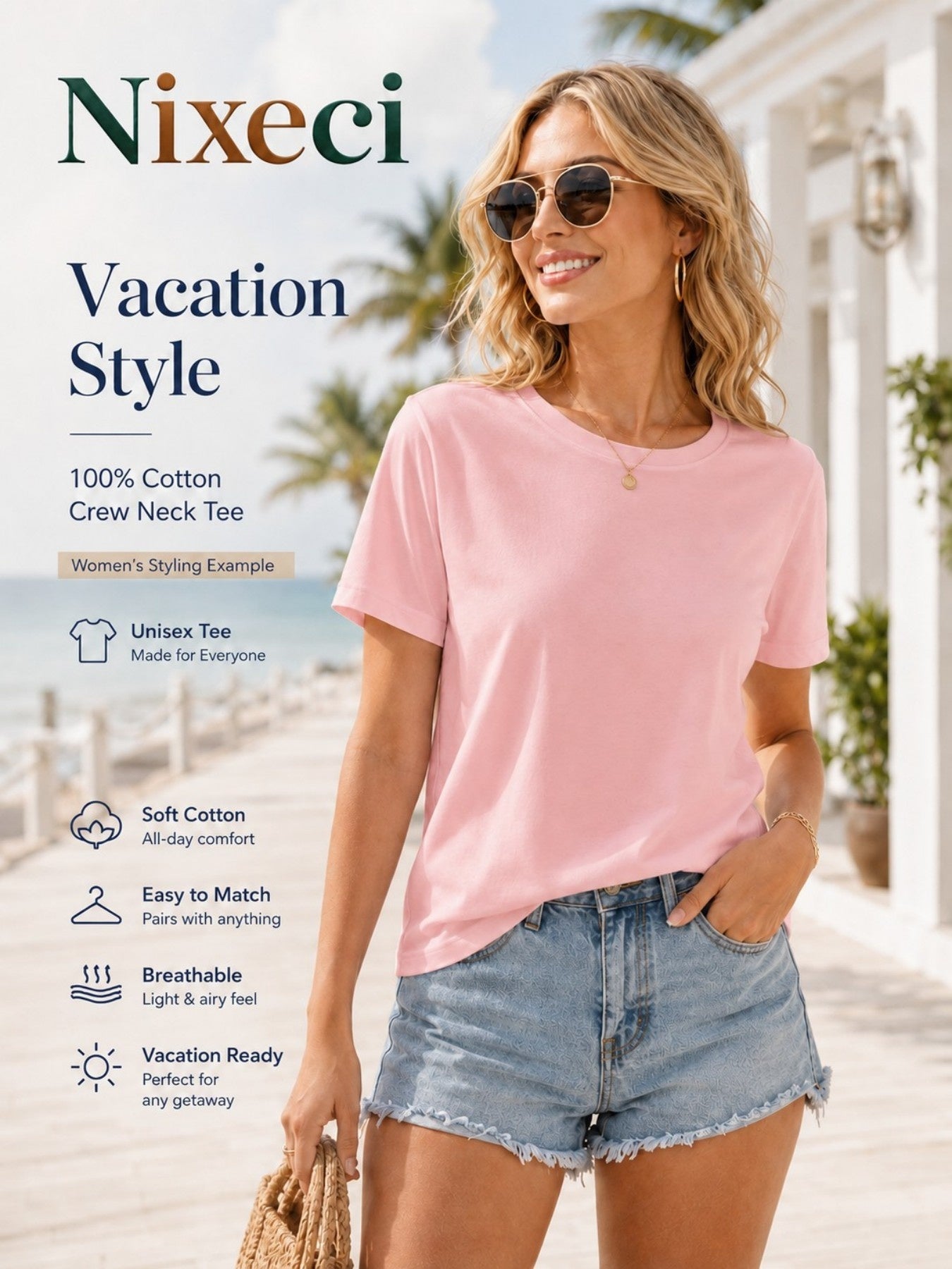USA 250th Anniversary Independence Day American Flag Stars and Stripes Print Crew Neck T-Shirt, Summer Casual Vacation Women's Short Sleeve Top, Soft Stretch Fabric, Multiple Colors Available