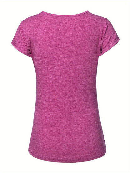 Set of 3 Women'S Short Sleeve Maternity Tops with Side Ruching for Breastfeeding
