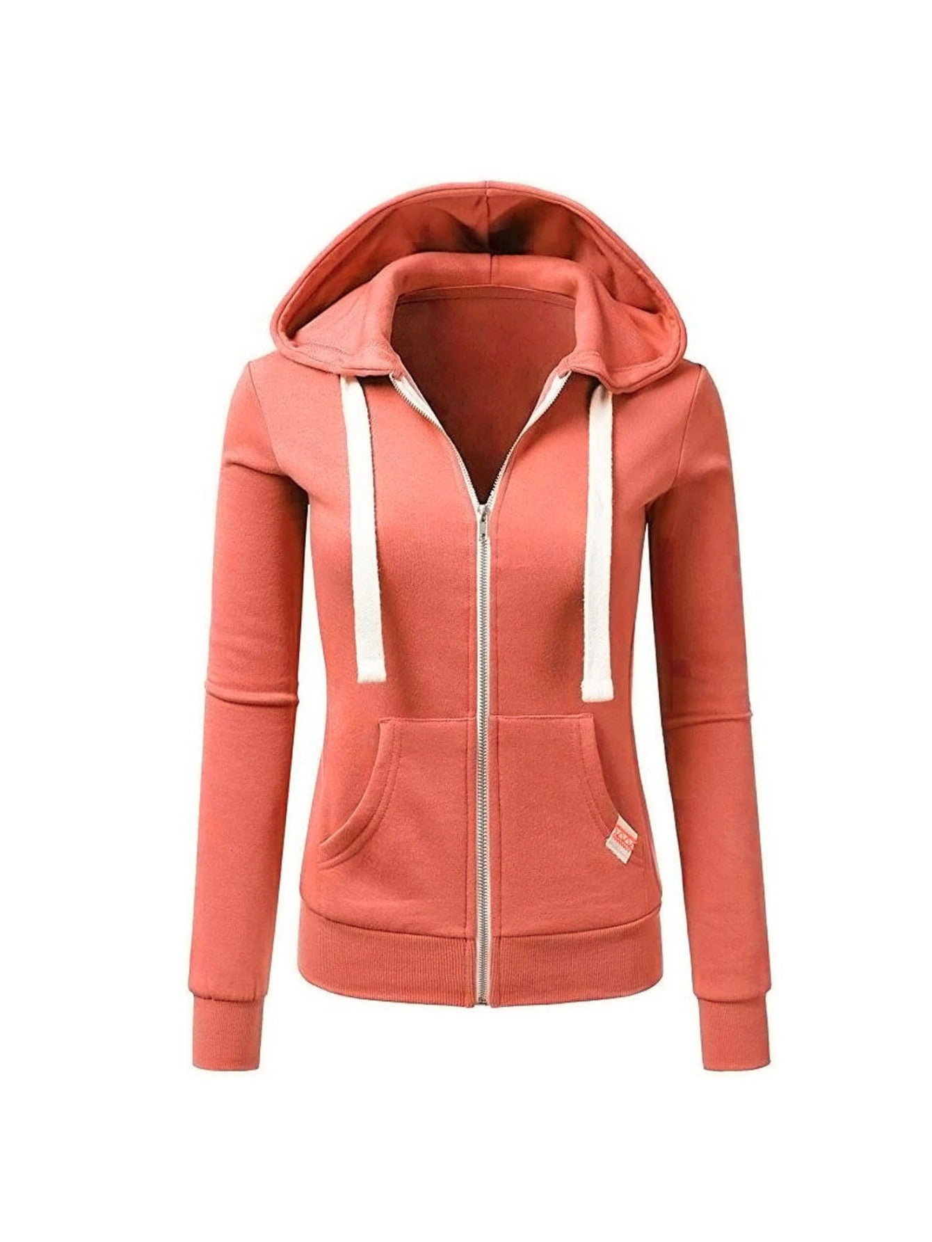 2025 New Waist-Cinching Zipper Sweatshirt Women - Cycling Sport Style Slim Fit Hooded Cardigan