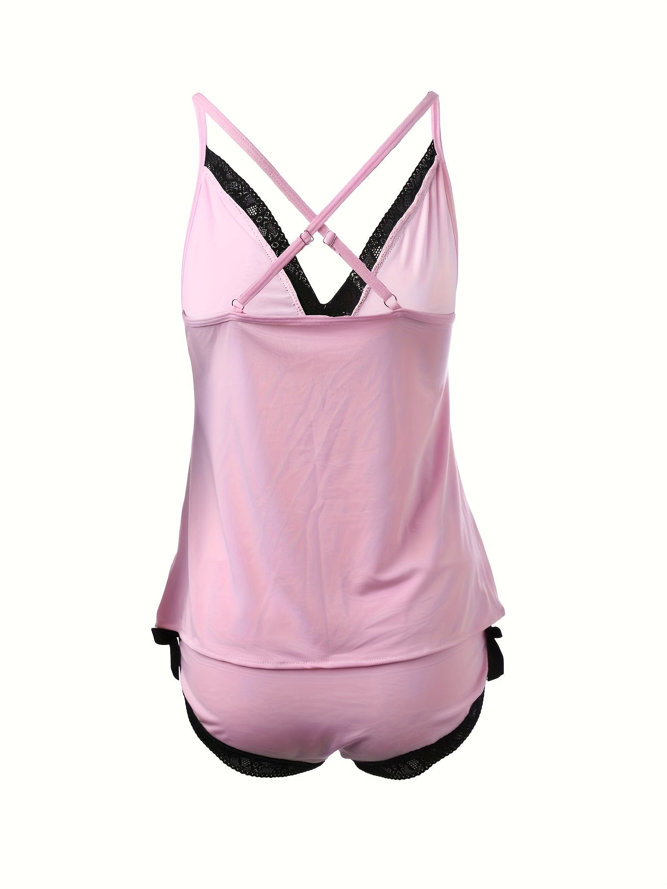 2025 New Temptation Collar Wave Pleats Sexy Home Duo Set, Women'S Pyjama Lingerie, Perfect Gift For Summer, Sexy Loungewear