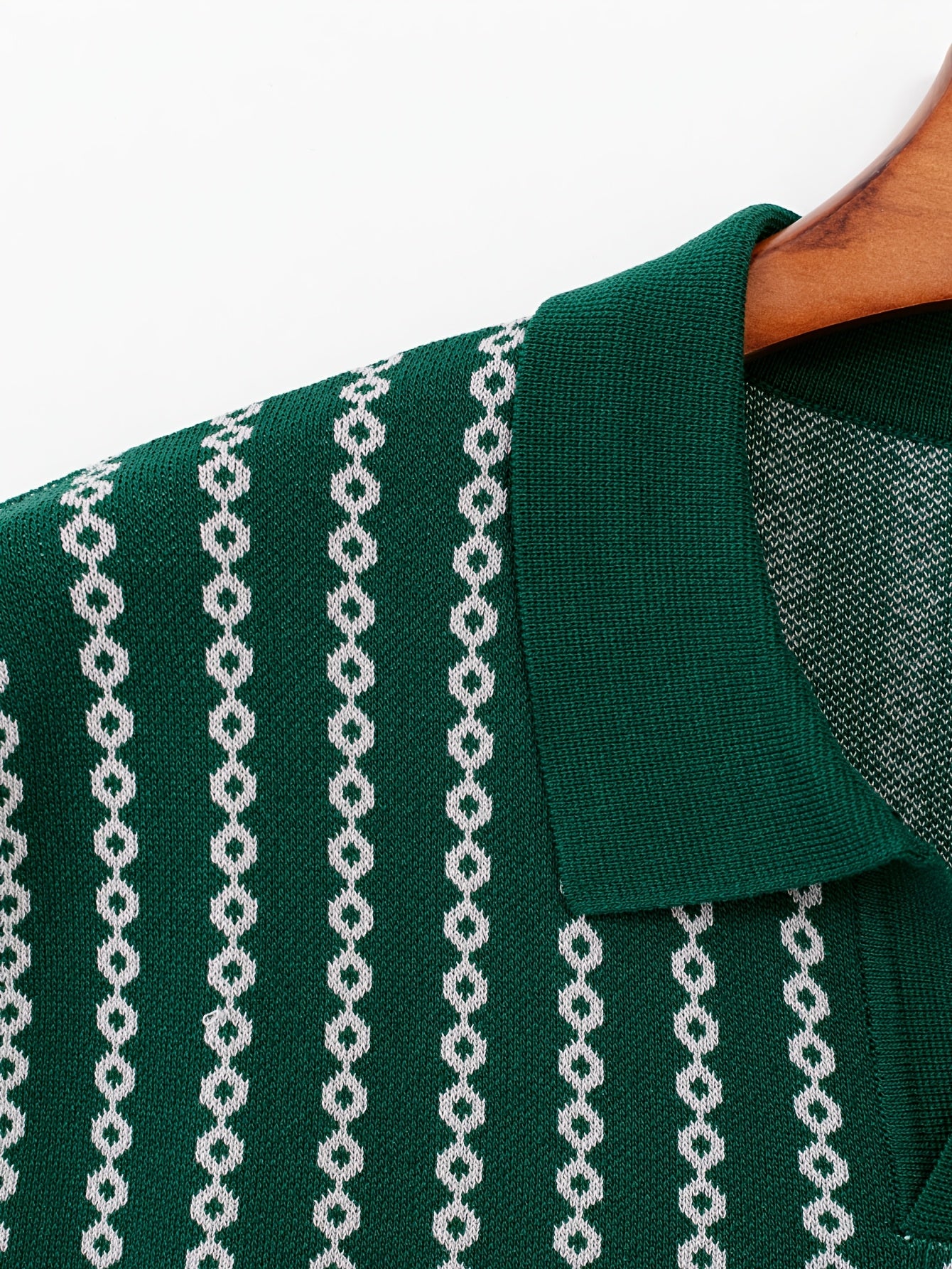 Men's Knitted Polo Top Business Leading Short Sleeve Golf Casual Polo Top