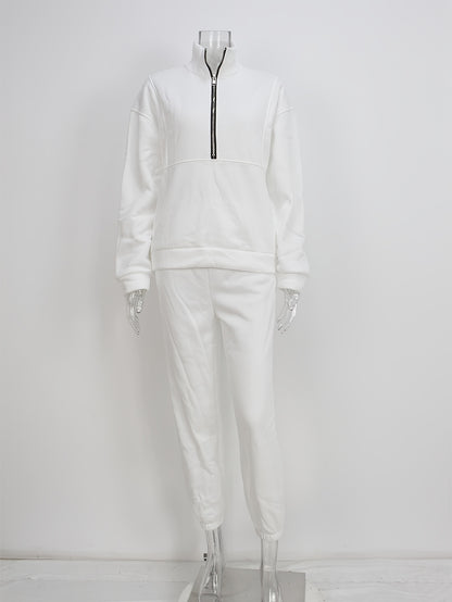 Women's Black Knit Zip-Up Pants - product view 15