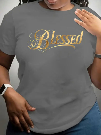 Women's Fun Pattern Round Neck Short Sleeve T-shirt Light Luxury Simple Style Holiday Party Animal Letter Pattern Print Breathable Retro Casual Elegant Style Cartoon Letter Perfect Choice Round Neck Sweater Versatile Tops Everyday Comfort
