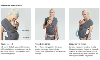 Baby Carrier - Soft Vrbabies Wraps Sling