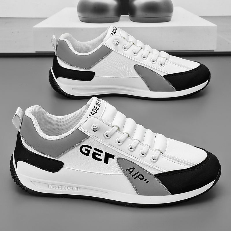 [Slip-On Sneakers] Sneakers Men's Shoes Slip-On Summer 2025 New Argan Sports Board Shoes Running Men's Casual White Shoes Thick Bottom Spring