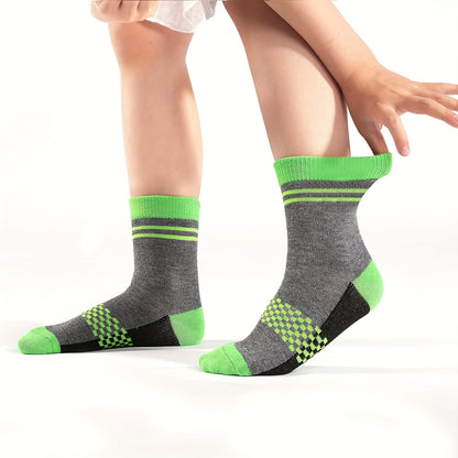 24 Pairs of Long Socks for Children Aged 1-14, School Sports Socks, Suitable for Both Indoor And Outdoor Activities. Bulk, Local Warehouse Shipping, Delivery Within 2-5 Days