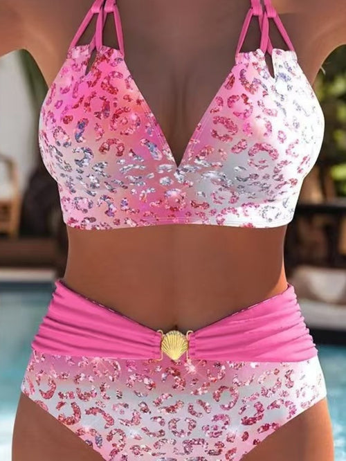 Women'S Swimsuit Swimwear Beach Suit Swimsuit Summer Beach Holiday Travel Fashion Elegant And Exquisite Two-Piece Swimsuit Suit