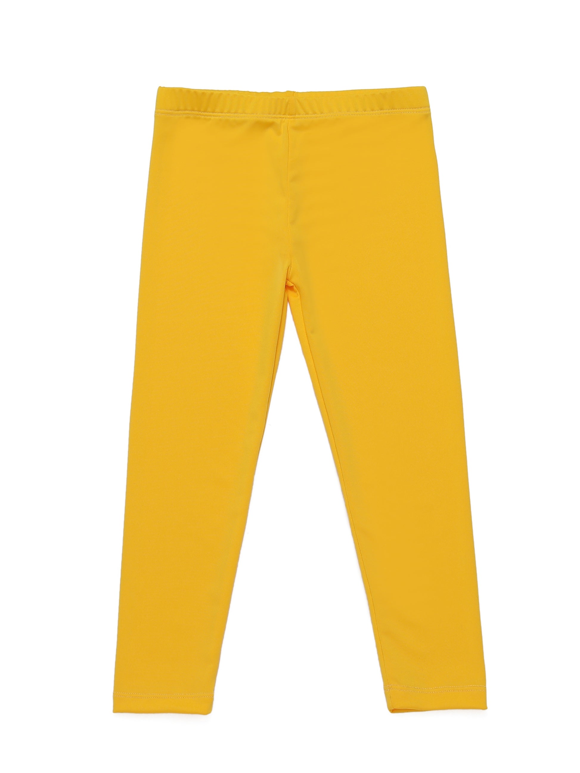 Girls' Black + Big Red + Deep Purple + Dark Green + Navy Blue + Light Pink + Deep Pink + Light Violet + Light Celadon + Yellow Leggings - product view 14