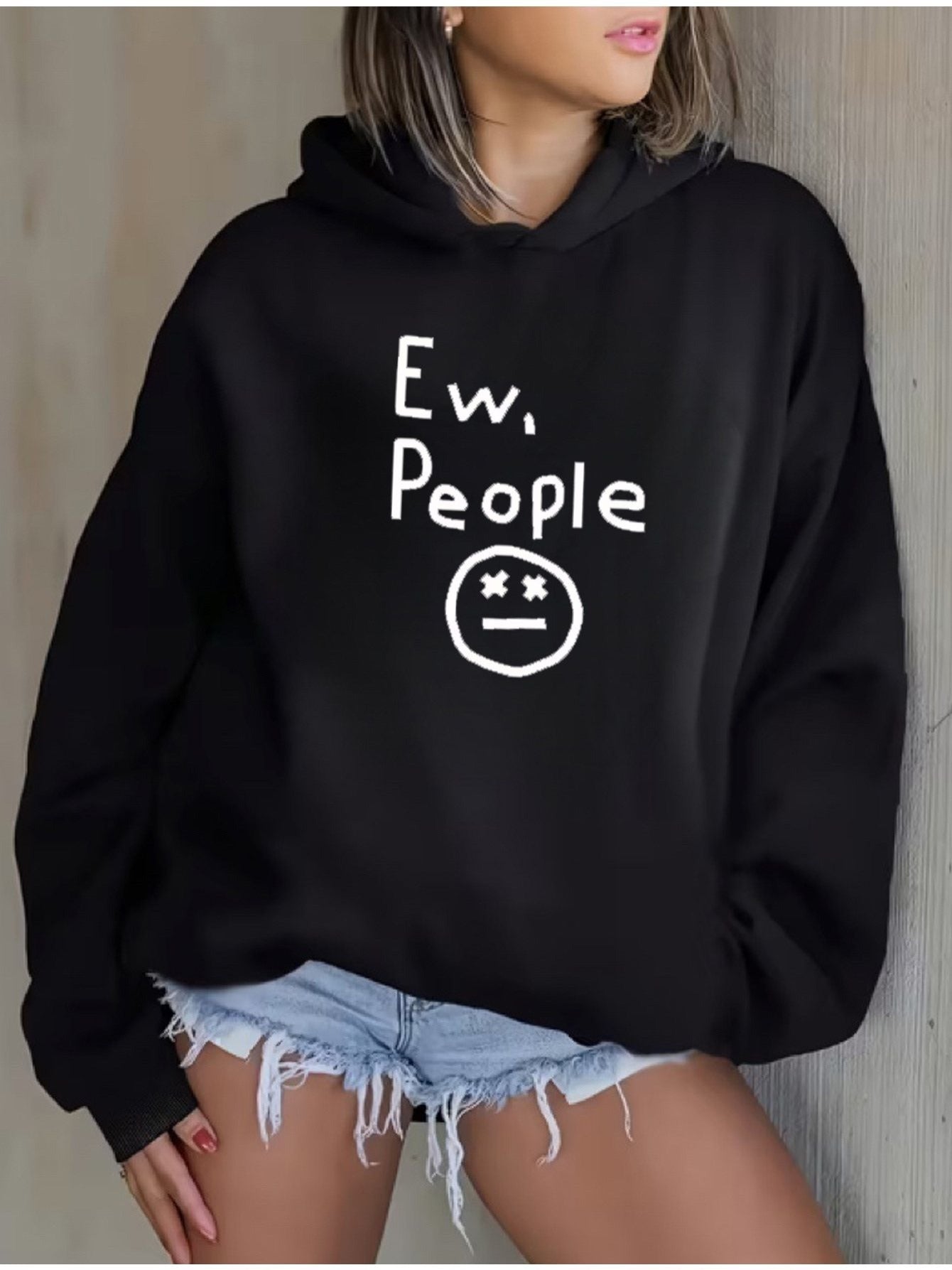 women's hoodie - Holiday Party Outfit - Soft Everyday Fall Tops - Machine Washable Casual Pullover sweatshirt