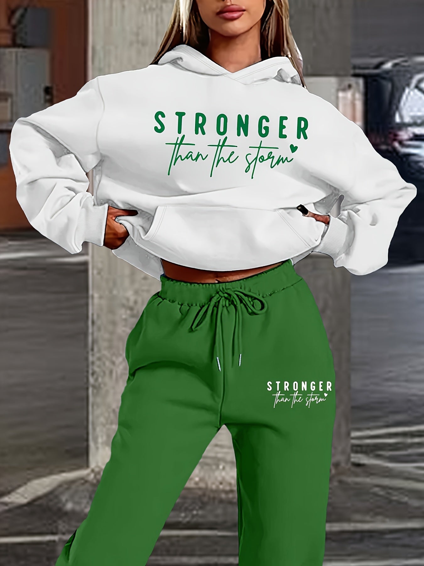Spring/Summer Women's Fashion Set: Stylish Hoodie and Casual Sweatpants 2pcs Set, High-Quality Women's Sweatshirt and Casual Pants 2pcs Set, Suitable for Spring and Autumn, Hot Style, Local Warehouse Women's Clothing