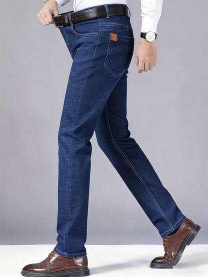 Men'S Classic Black Jeans with Regular Fit, Designed for All Seasons And Comfort, Suitable for Teenagers, Suitable for Casual Business Attire, Casual Attire, Travel Essentials, And Valentine'S Day Gifts