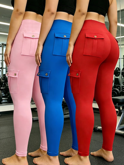 Plus Size - 3-Pack Of Large Size Big Pocket Pants | Various Colors