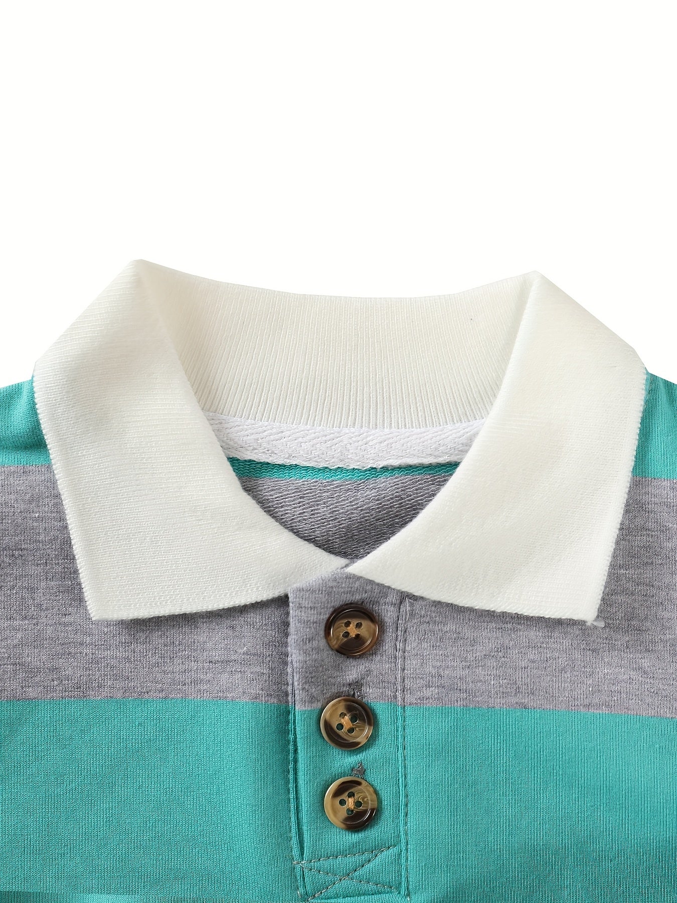 3pcs Boys' Long-Sleeve Pique Shirt Soft Casual Shirt School UniformFor Kids Boys' Clothes, Children's Clothes, 2-9 Years Old, Spring Clothes, Summer Clothes, Valentine's Day Gifts, Easter Gifts, Discounted