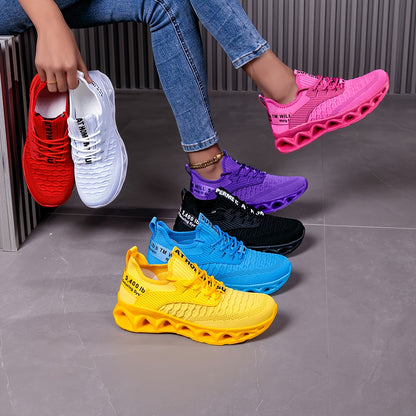 Breathable Non Slip Blade Tennis Walking Shoes - Womens Running Fashion Sneakers Gym Sports Work Trainers, Women Shoes