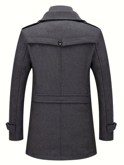 Men's Versatile Fleece Single-Breasted Coat