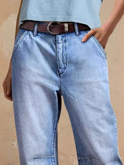 Women's Autumn/ Winter 2025 New Casual Fashion Loose Denim Pants