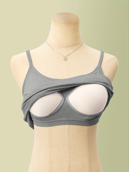 Women'S One-Piece Summer Loungewear Featuring Integrated Bra Padding, Camisole Style, Wire-Free