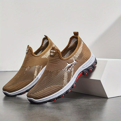 Men's Athletic Shoes - Breathable Comfort & Slip-On Ease